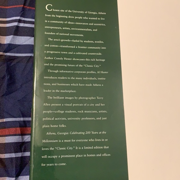 Signed Copy - Athens Georgia Celebrating 200 Years At The Millennium Book - Picture 6 of 10